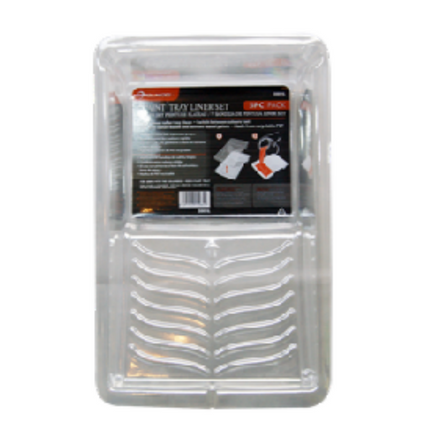 Strong PET plastic construction of 7 inch ROLLINGDOG paint tray liner 20011L