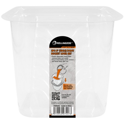 20060L 4_inch_paint_bucket_liner_pack_disposable_plastic_liners
