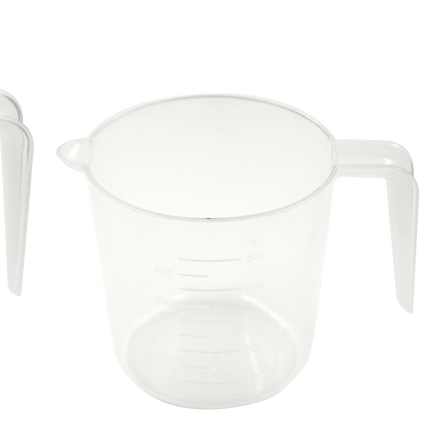 3PC Measuring Cup Set – Clear Plastic Cups with Marked Increments