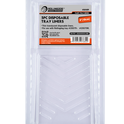 4-inch paint tray liners 5 pack disposable plastic inserts