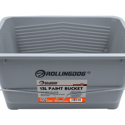12" Paint Bucket – Wide Opening Bucket with Measurement Grid (7L / 15L Capacity)