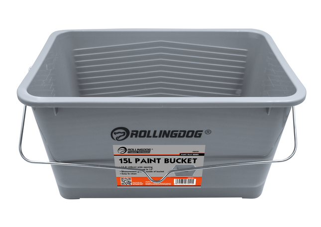 12" Paint Bucket – Wide Opening Bucket with Measurement Grid (7L / 15L Capacity)