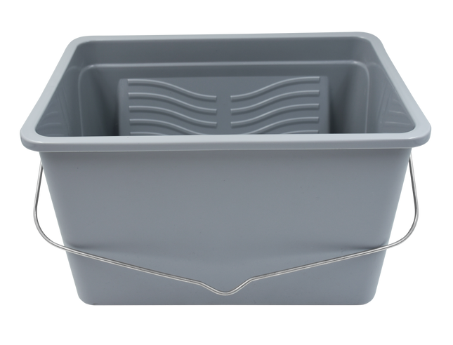 10" Paint Bucket – Durable Bucket with Textured Loading Grid & Folding Handle