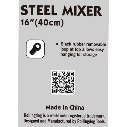 16" Steel Mixer – Heavy-Duty Mixer for Paint, Plaster & Drywall Mud