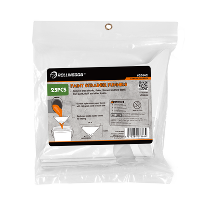 Paint Strainer Funnels – 190 Micron Paint & Stain Filters (5PCS & 25PCS)