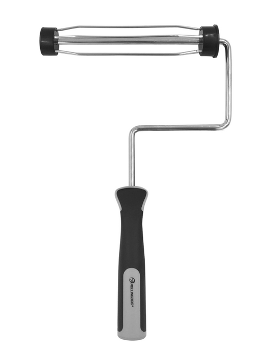 DETAIL PRO 9 inch smooth roller frame with chrome plated cage and soft rubber grip handle