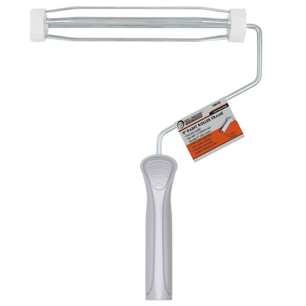 30112 9" paint roller frame with easy grip handle and zinc-plated cage