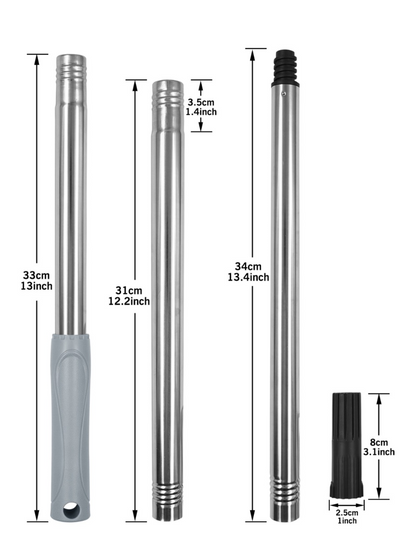 40076-sizes of 3 piece extension poles by rollingdog