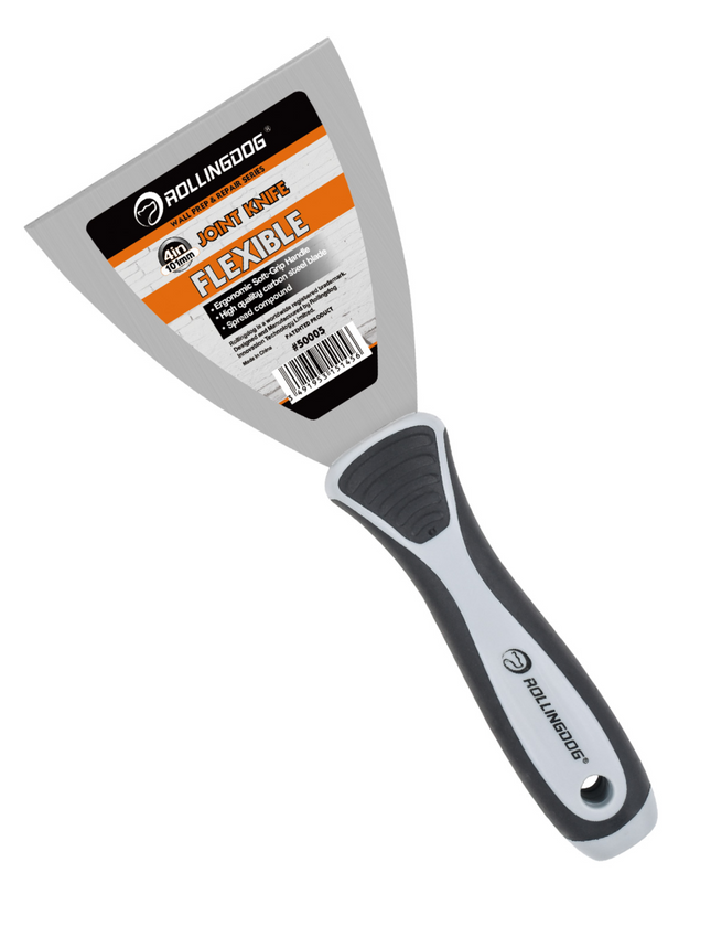 50005-4 inch flexible joint knife with carbon steel blade and ergonomic rubber grip