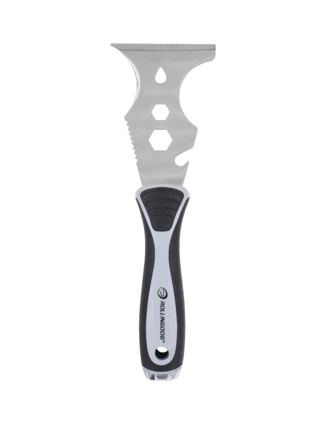 50019-12 in 1 Multifunctional Painter’s Tool – Stainless Steel 3" Blade with Soft Grip