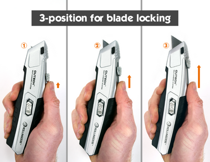 50086-3 Position for blade locking utility knife, self-loading knife, quick change utility knife,