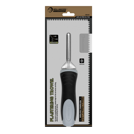 50147 V shaped notch plastering trowel with stainless steel blade