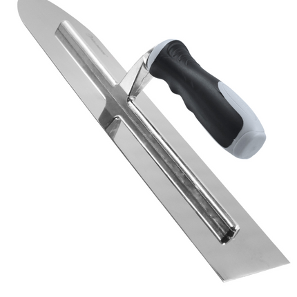 50148-16" pointed stainless steel trowel with flat blade