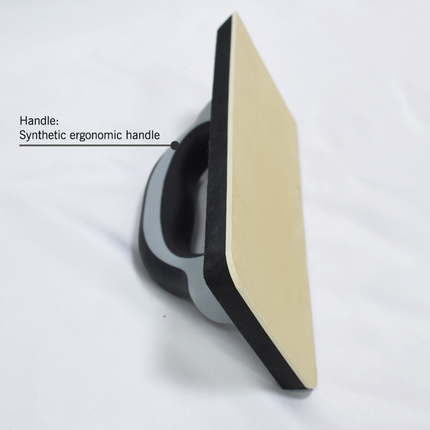 50291-Close-up of grout float showing aluminum top plate and EVA foam pad