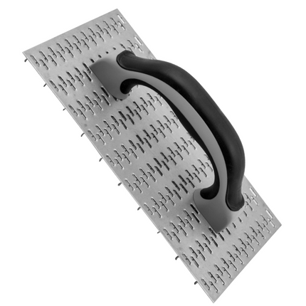 50295-Close-up of 10x5.5 inch render scratching float showing 8mm spikes