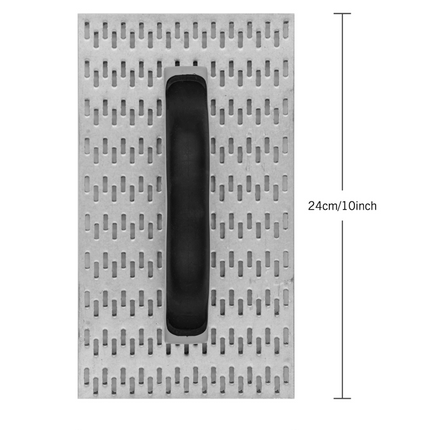 50295-dimensions of Render Scratching Float with galvanized spiked plate and soft grip handle