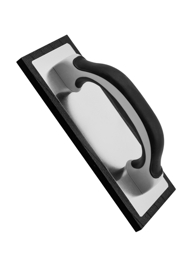 50297-Close-up of 9x4 inch EVA foam float with aluminum backing