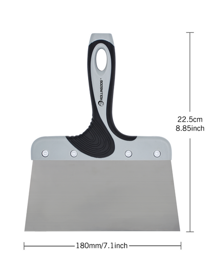 50300-3 dimesions 7.1 inch stainless steel taping knife with ergonomic rubber handle
