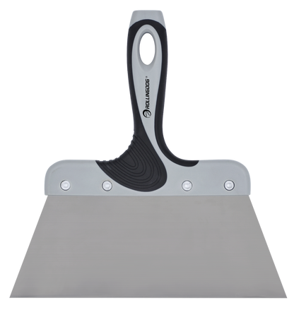 50302-2 8.7 inch stainless steel taping knife with ergonomic rubber grip handle