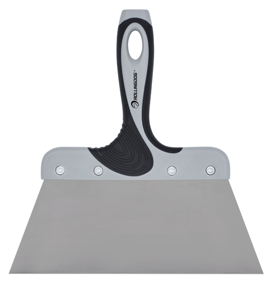 50302-2 8.7 inch stainless steel taping knife with ergonomic rubber grip handle