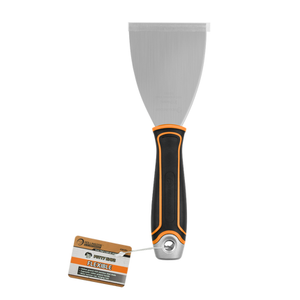 50391 3 inch flexible putty knife with stainless steel blade and ergonomic rubber handle