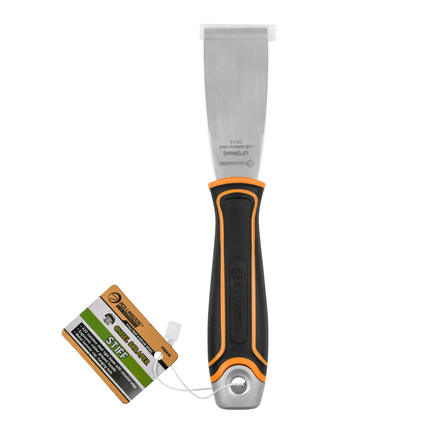 1.5" - 3″ Stiff Chisel Scraper – Stainless Steel Rigid Blade with Hammer Cap