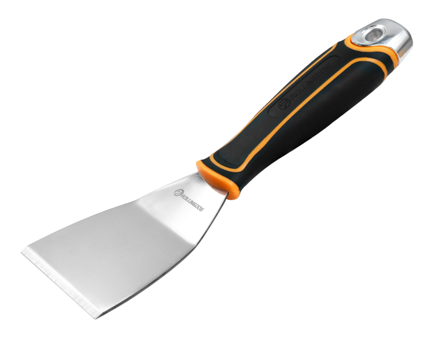 50416 Side view of chisel scraper showing bent rigid blade and hammer cap