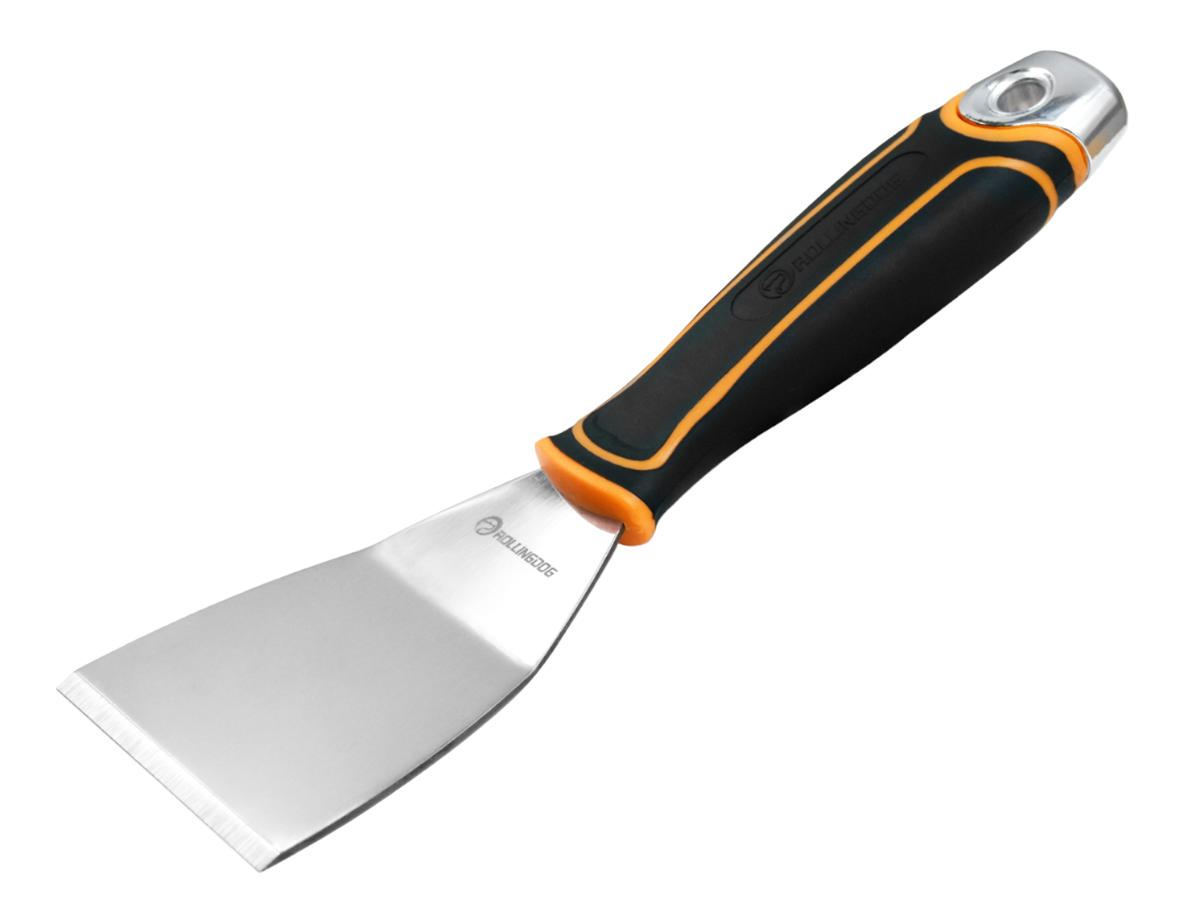 50416 Side view of chisel scraper showing bent rigid blade and hammer cap