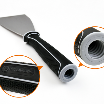 3″ Stiff Straight Pole Scraper – Stainless Steel Chisel Edge