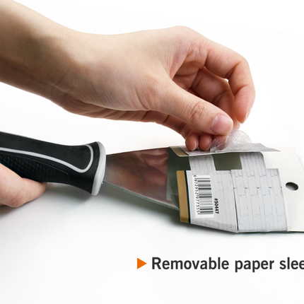 3″ Stiff Straight Pole Scraper – Stainless Steel Chisel Edge