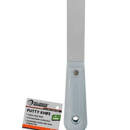 1 inch carbon steel putty knife with ergonomic handle