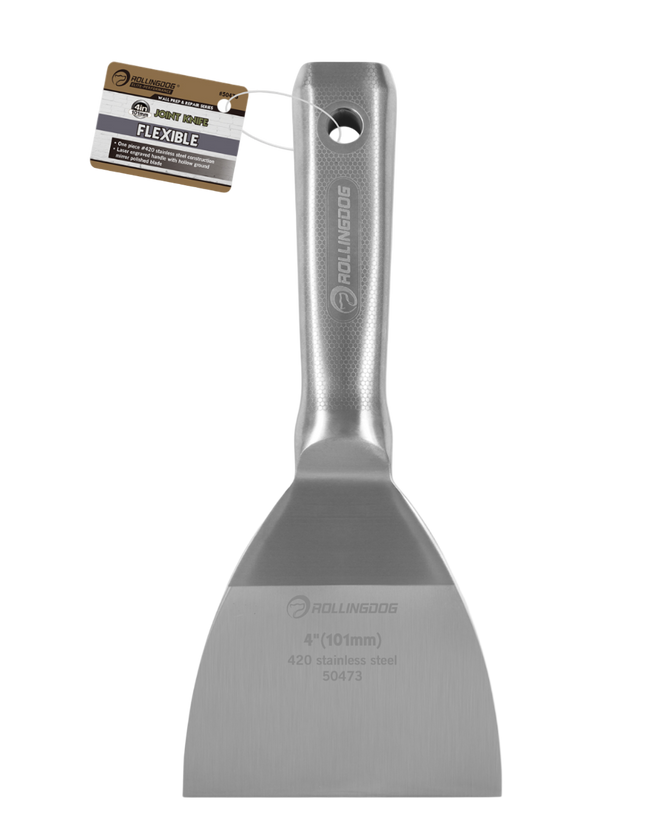 50473-4 inch Flexible Joint Knife with stainless steel blade for drywall patching