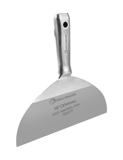 50477-Angled view of 10 inch Joint Knife with ergonomic engraved handle