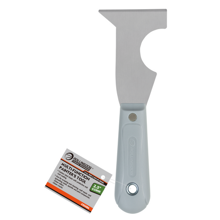2.5" painters multifunction tool with scraper side and hanging hole
