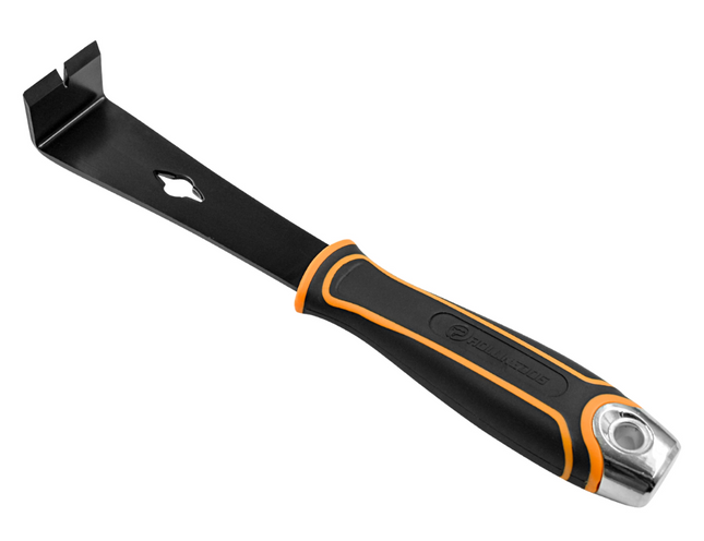 50487-1.5 inch pry bar, stainless pry bar, nail pulling tool, trim removal bar, chiseled head pry bar, demolition hand tool, contractor pry bar