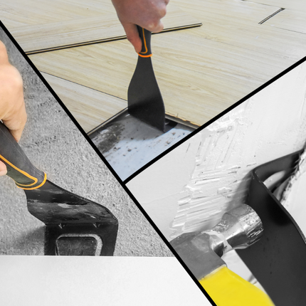 stainless steel trim puller, baseboard removal tool, nail pulling tool, molding removal tool, damage-free trim remover, demolition hand tool, contractor tools