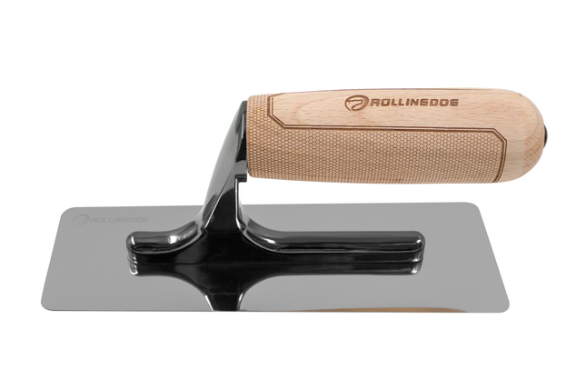 DOBERMAN Venetian trowel with mirror-polished blade and aluminum frame