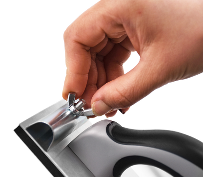 50493-3-close up view of hand wall sander with wing nut clamp system
