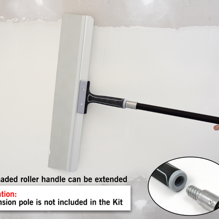 50504-Close-up of 23-inch taping knife showing stainless steel blade and aluminum clip