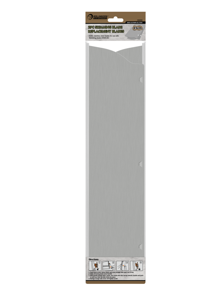 stainless steel skimming blade edge for smooth drywall finishing