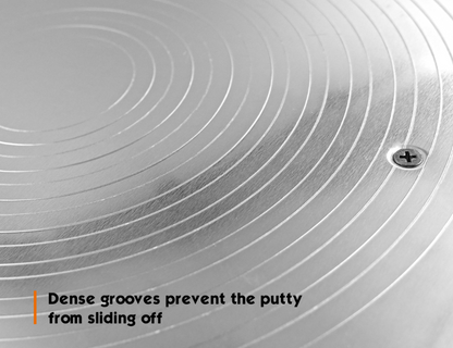 50551-Close-up of circular grooves and off-center ergonomic handle