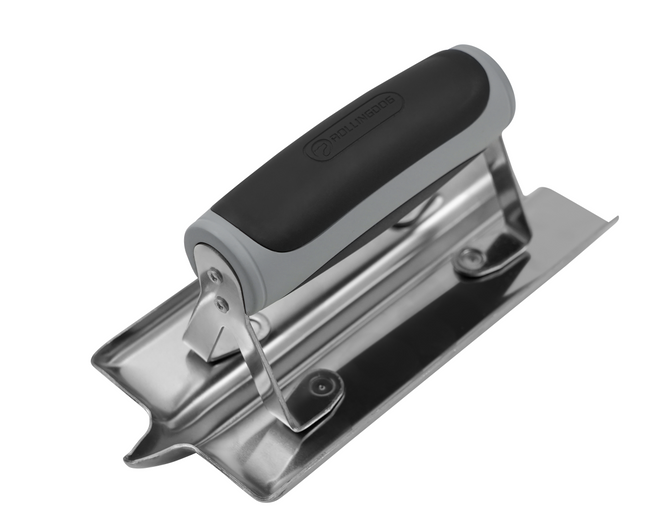 6" × 3" Grooving Trowel – 430 Stainless Steel Concrete Joint Tool