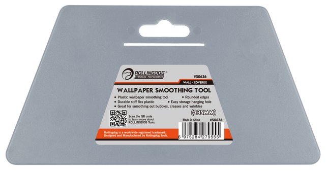 9.25" Wallpaper Smoothing Tool - Flexible Plastic Bubble Remover