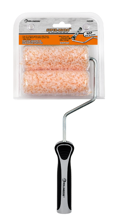 Juego de mini rodillos jumbo SUPER-MICRO™ de 3 piezas de 4"