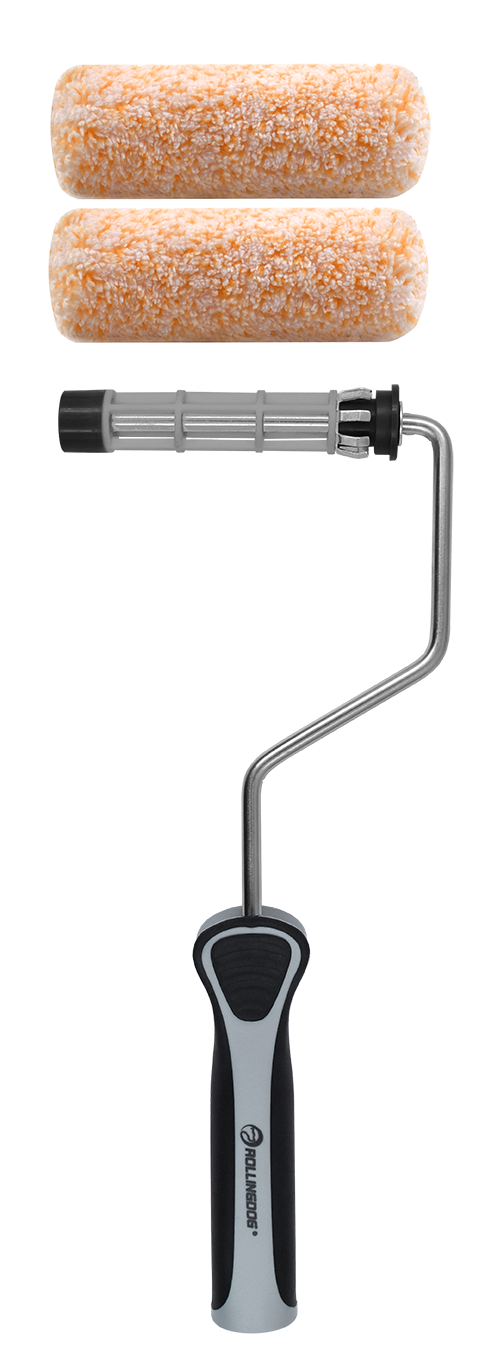60302-4 inch microfiber jumbo mini roller frame with large cage for smooth surfaces