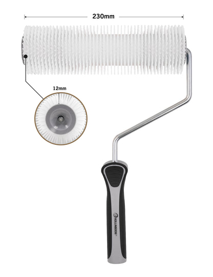 60306-Close-up angled view of spiked roller showing durable plastic spikes