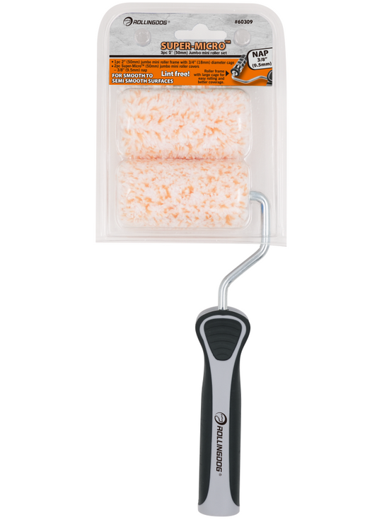 2” SUPER-MICRO™ Jumbo mini roller set (3PC)