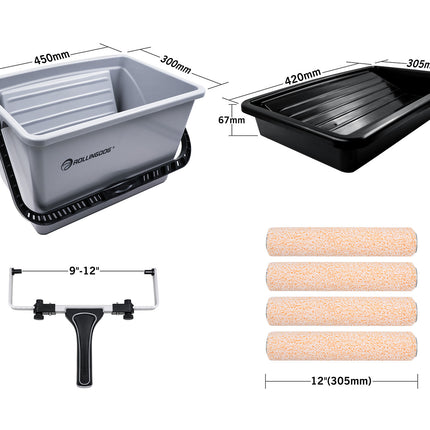 Juego de rodillos de pintura de 7 piezas y 12" THE MOLOSSUS™