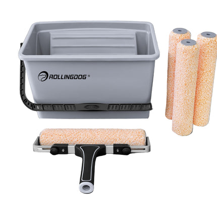 70006-Home painting with 7PC 12-inch paint roller set, smooth wall finish