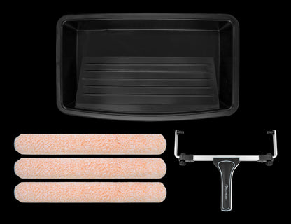 70251-THE MOLOSSUS 5PC 18 inch paint roller set with adjustable frame and microfiber covers